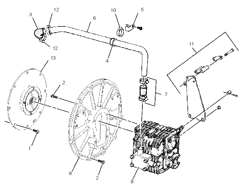 ADAPTER GP-ENGINE TO XMSN 2398303 CAT