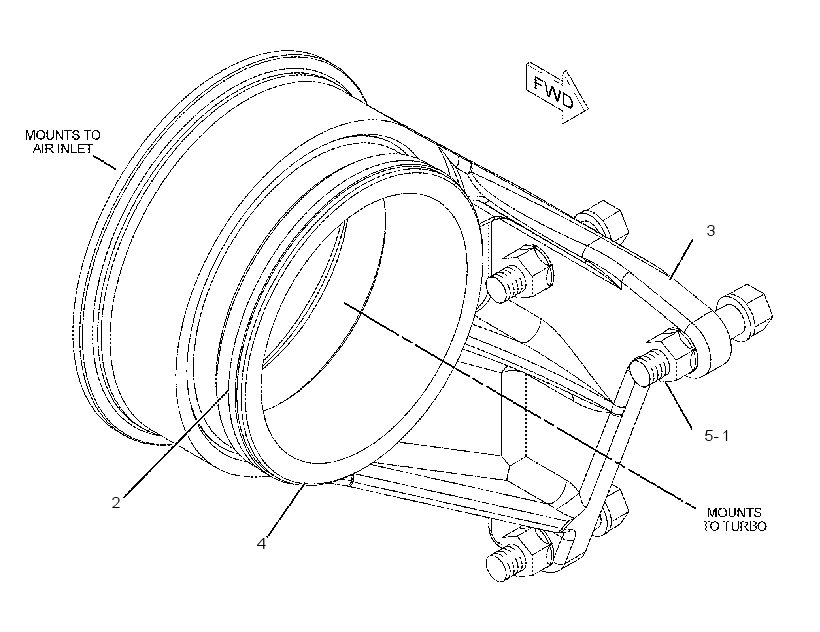 CONNECTION GP-EXHAUST 2406041 CAT