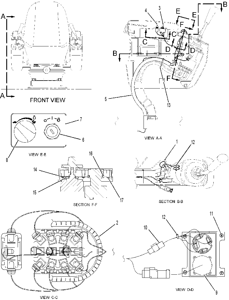 Проводка консоли 2172590 CAT