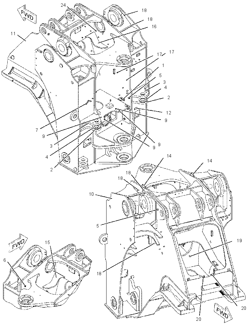 FRAME AS-FRONT 2133740 CAT