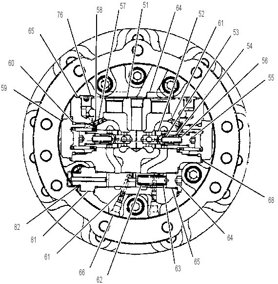 Мотор хода 1946469 CAT