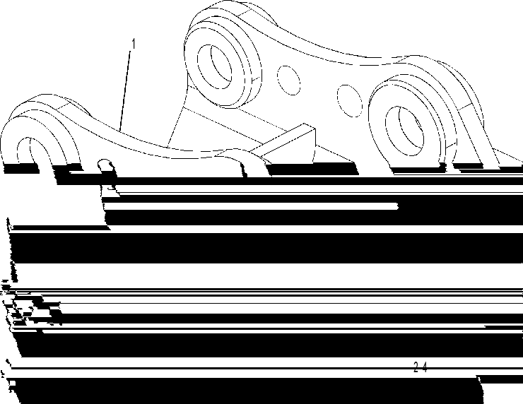 Кронштейн крепёжный 2513801 CAT