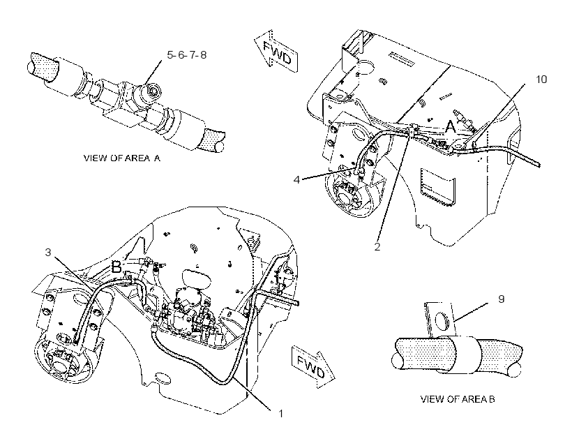LINES GP-PARKING BRAKE 2287784 CAT