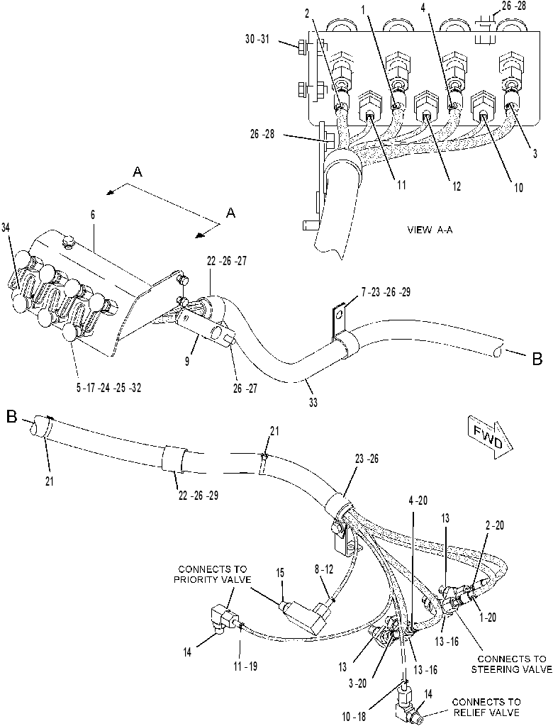 Трубопроводы диагностические 1985179 CAT