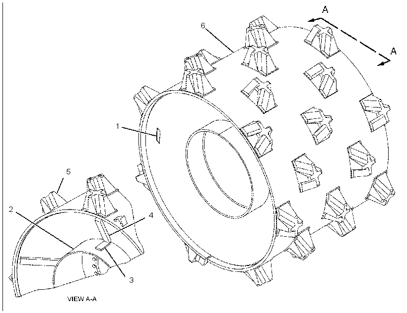 WHEEL AS-COMPACTOR 1654970 CAT
