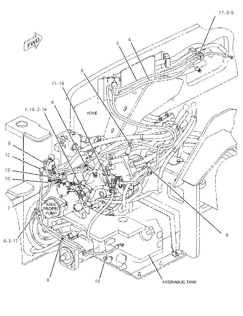 LINES GP-BRAKE & SHIFT 2211731 CAT