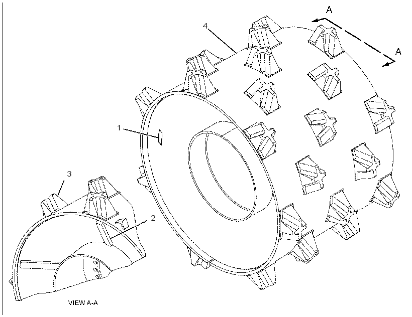 WHEEL AS-COMPACTOR 1435952 CAT
