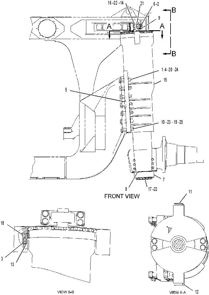 SUSPENSION & MTG GP-FRONT 1936340 CAT
