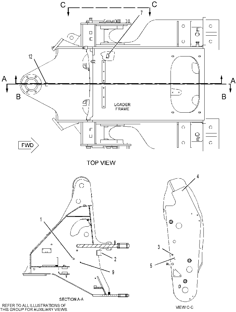 FRAME AS-LOADER 2245587 CAT