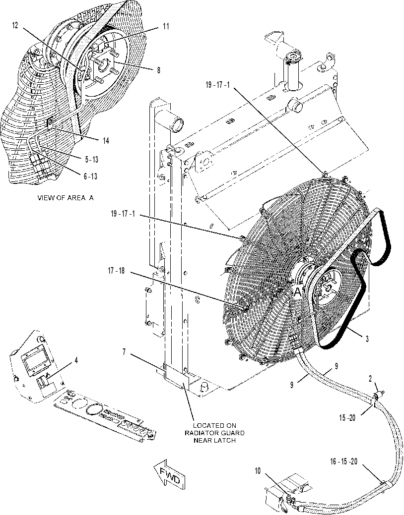 FAN AR-REVERSIBLE 2354056 CAT
