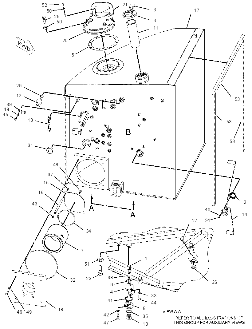 TANK GP-HYDRAULIC & FUEL 2128005 CAT
