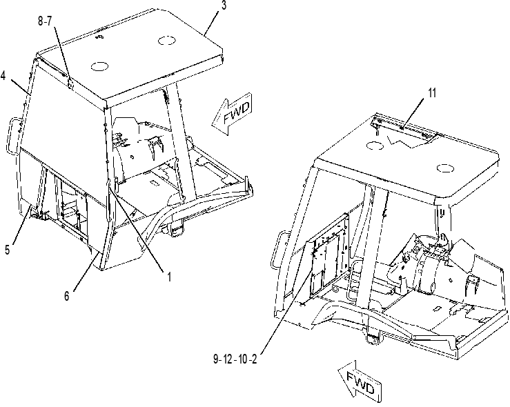 CANOPY GP-OPEN ROPS 2396307 CAT