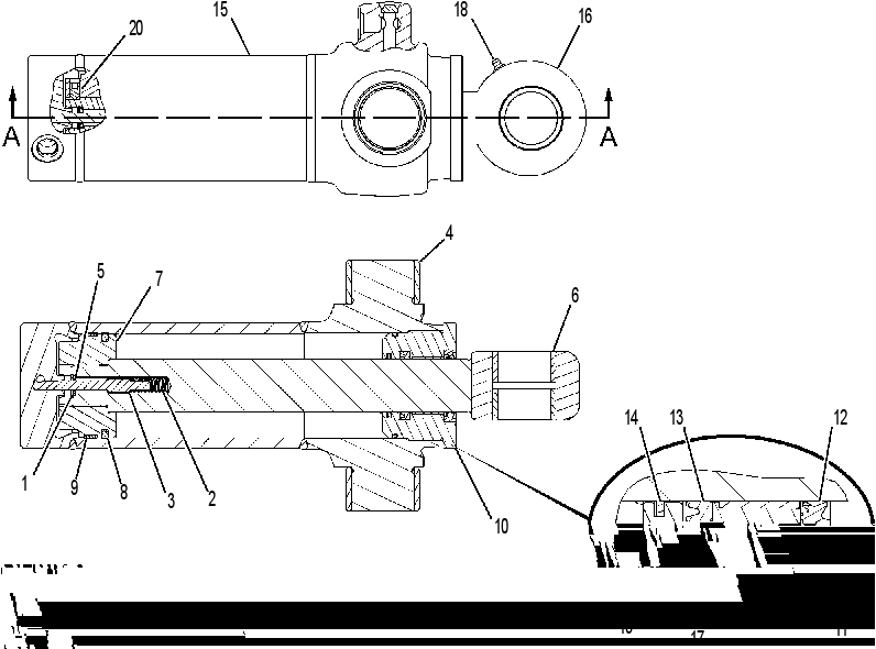 CYLINDER GP-SWING 2283507 CAT