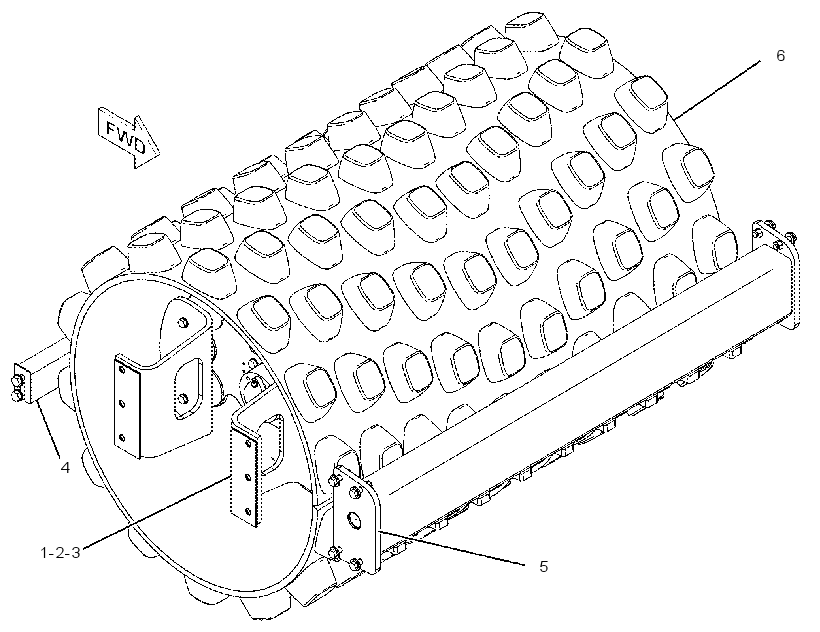 DRUM GP-COMPACTOR 2541323 CAT