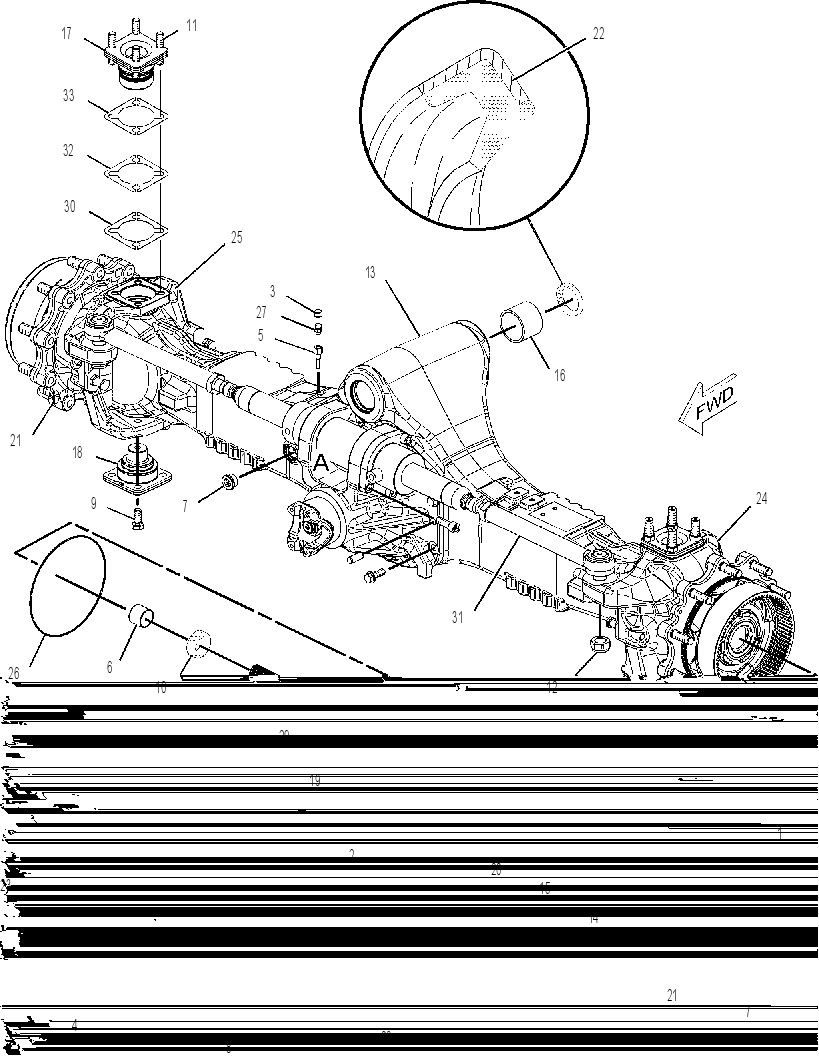 AXLE GP-DRIVE & STEERING 2081023 CAT