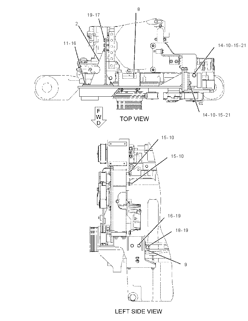 MOUNTING GP-BELT TENSIONER 2433014 CAT