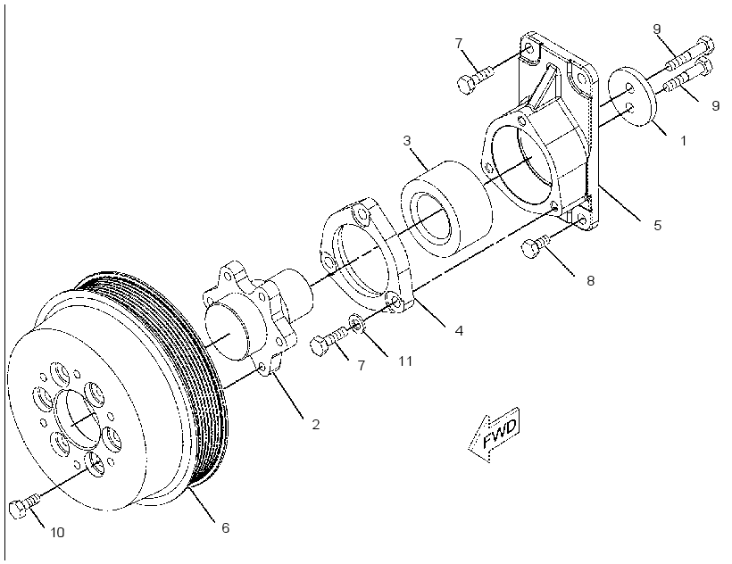 PULLEY GP-ENGINE 2395837 CAT
