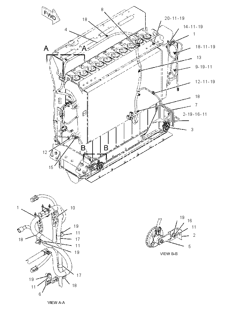 WIRING GP-TRACTOR 1841424 CAT