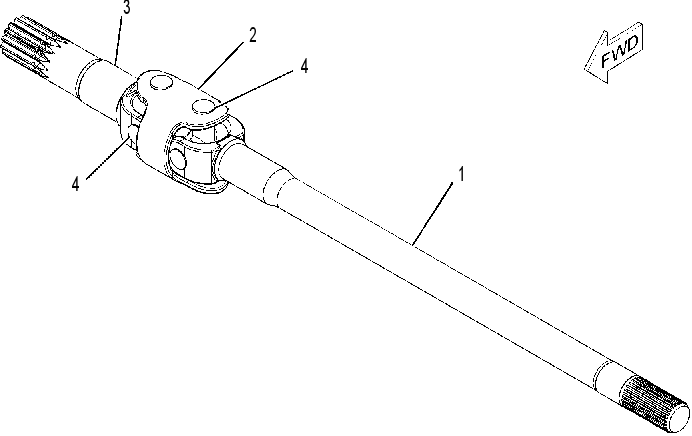 SHAFT GP-AXLE 2535013 CAT