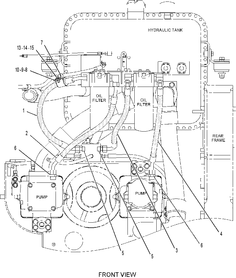 LINES GP-CASE DRAIN 2450730 CAT