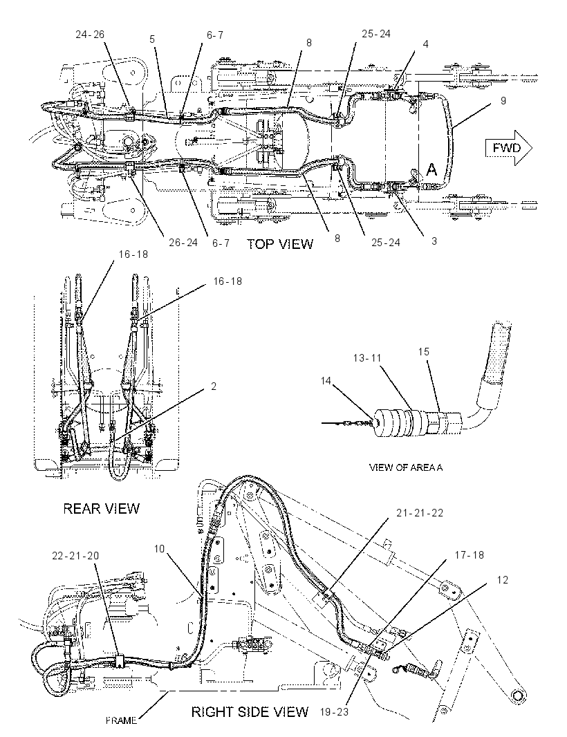 LINES GP-WORK TOOL 2164556 CAT