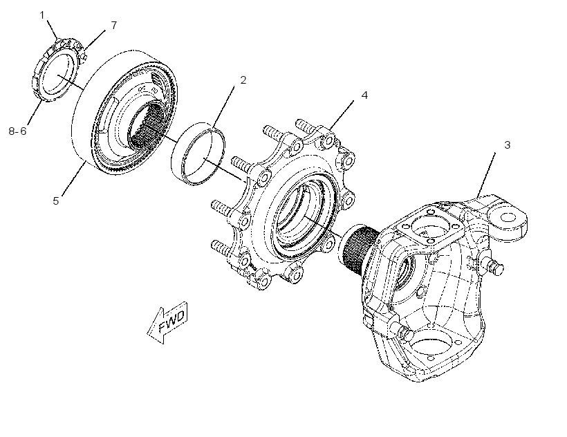 HOUSING & FLANGE GP-AXLE 2534986 CAT