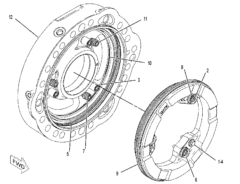 CYLINDER GP-BRAKE 2534998 CAT