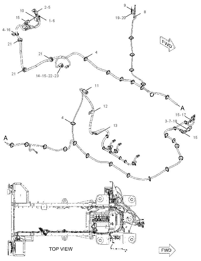 WIRING GP-TRANSMISSION 2237964 CAT