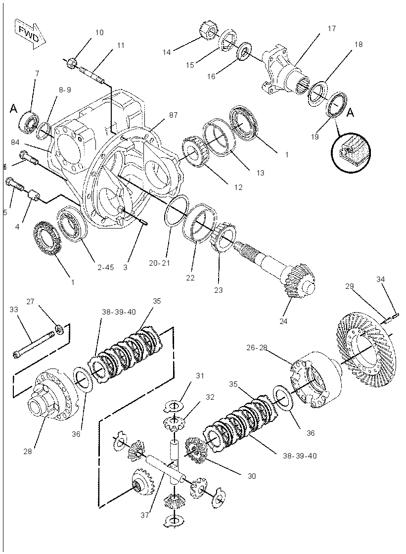 AXLE GP-DRIVE & STEERING 1841109 CAT