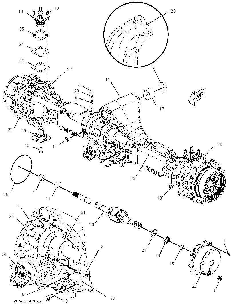 AXLE GP-DRIVE & STEERING 2002430 CAT