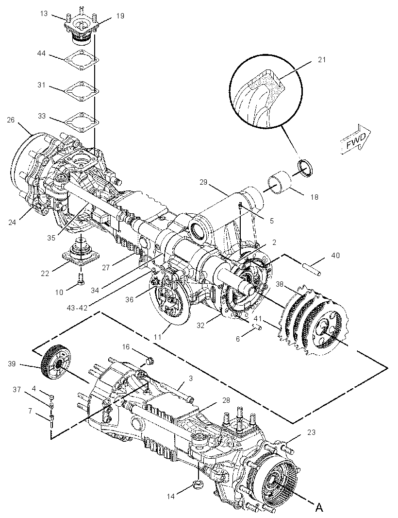 AXLE GP-DRIVE & STEERING 2310708 CAT