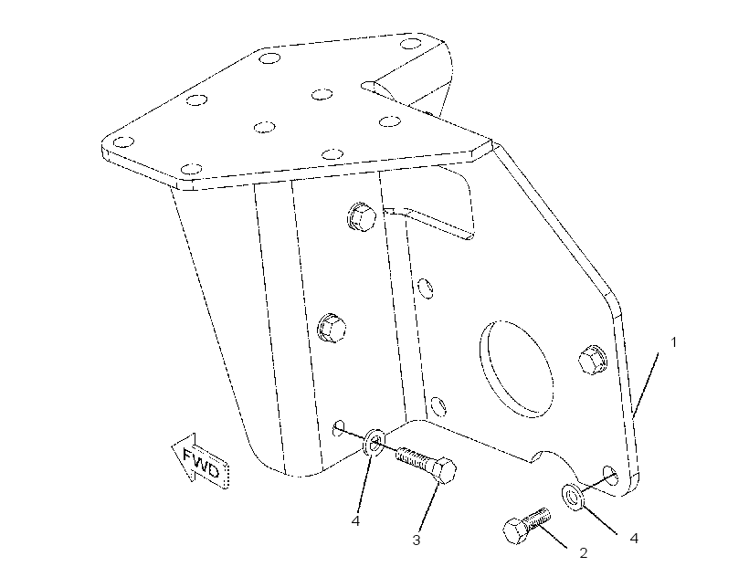 BRACKET GP-RADIATOR 1899153 CAT