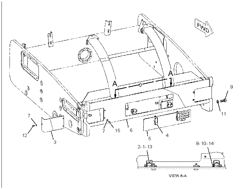 BUMPER GP-DRUM 2375978 CAT