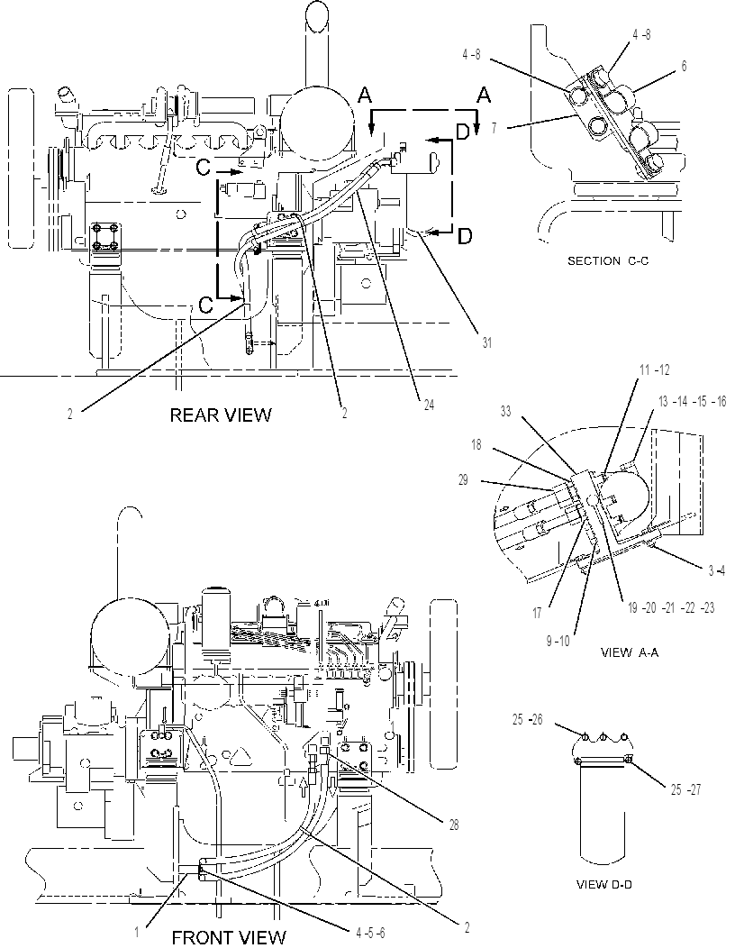 FILTER & MTG GP-ENGINE OIL 2056680 CAT