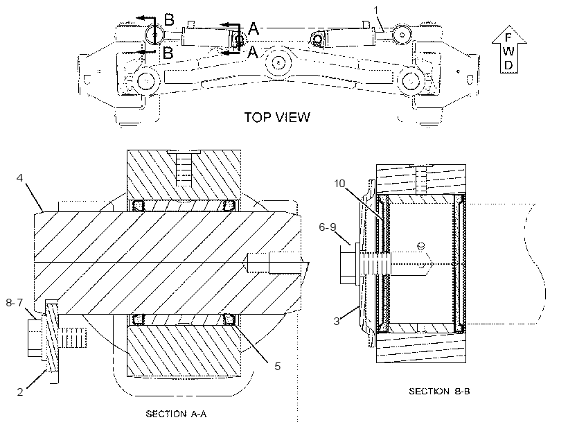 CYLINDER & MTG GP-WHEEL LEAN 8X9016 CAT