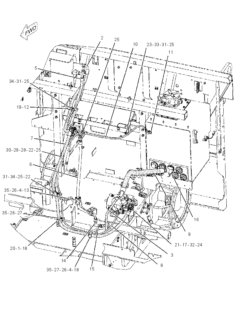 LINES GP-HYDRAULIC GENERATOR 1986167 CAT