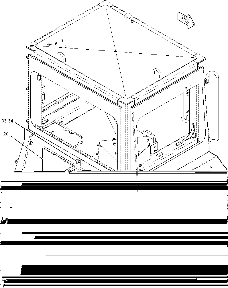 Каркас безопасности (ROPS) 2158348 CAT