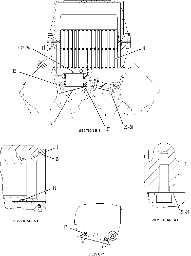 AFTERCOOLER GP-RAW WATER 2388702 CAT