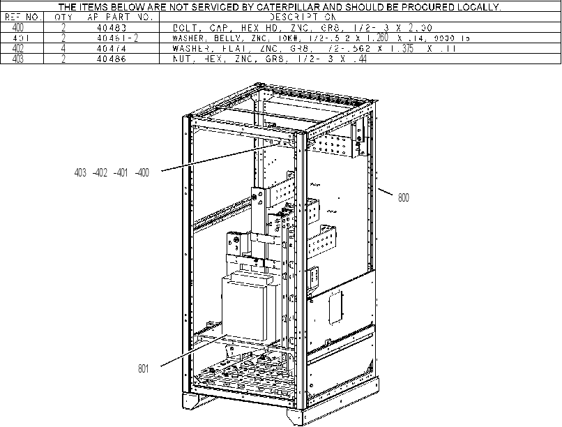 ENCLOSURE GP-POWER SUPPLY 2574952 CAT