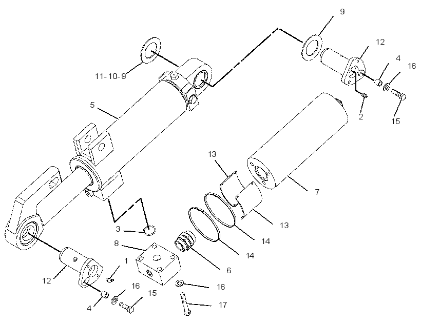 CYLINDER & MTG GP-SUSPENSION 1243842 CAT
