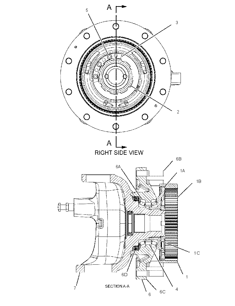 HOUSING & FLANGE GP-AXLE 2385278 CAT