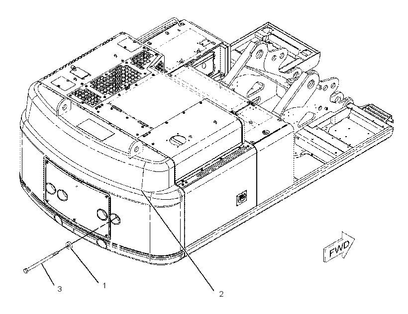 Противовес 2574265 CAT