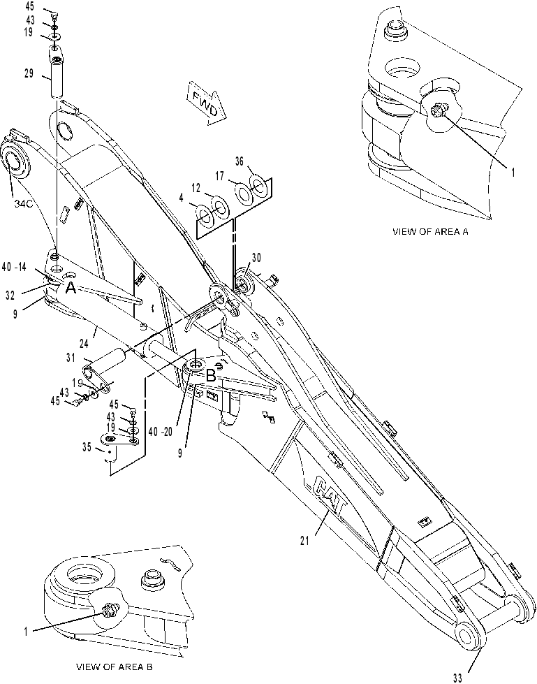 BOOM GP-OFFSET 2428900 CAT