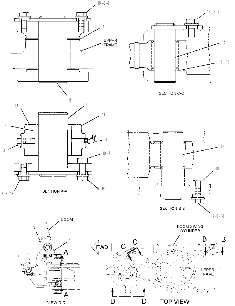 FRAME GP-SWING 1637686 CAT