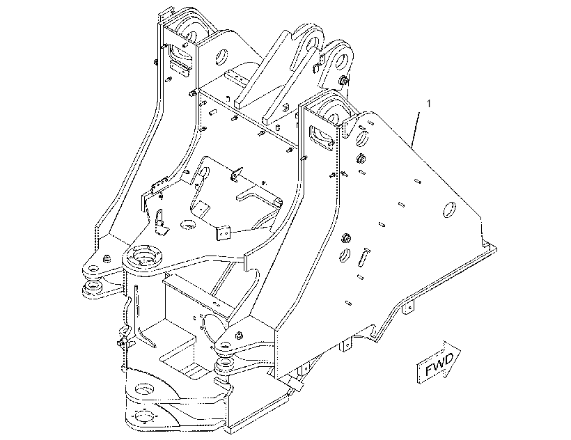FRAME AS-LOADER 1898177 CAT