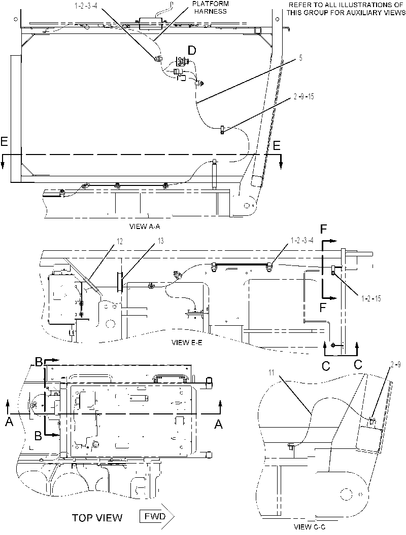 WIRING GP-CAB RISER 1831069 CAT
