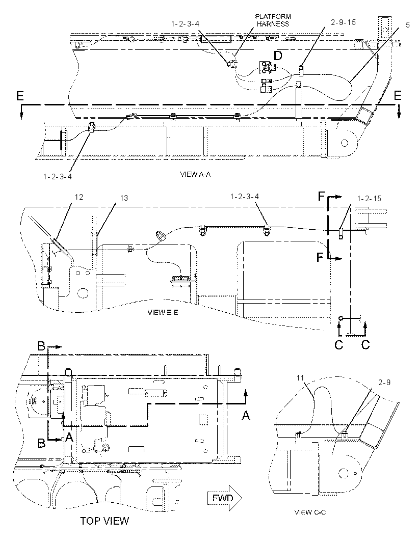 WIRING GP-CAB RISER 1831068 CAT