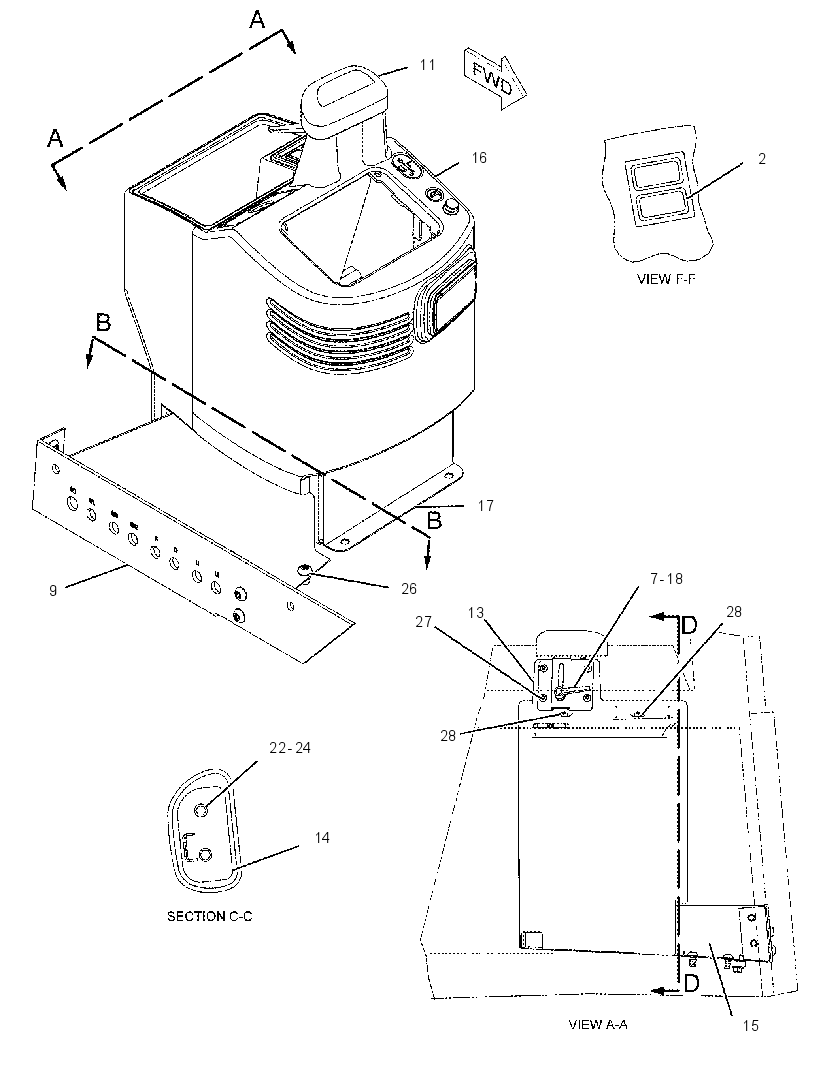 SUPPORT GP-HYDRAULIC CONTROL 2189922 CAT