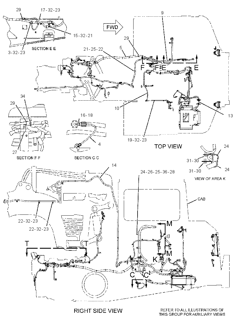 WIRING GP-TRACTOR 2286820 CAT