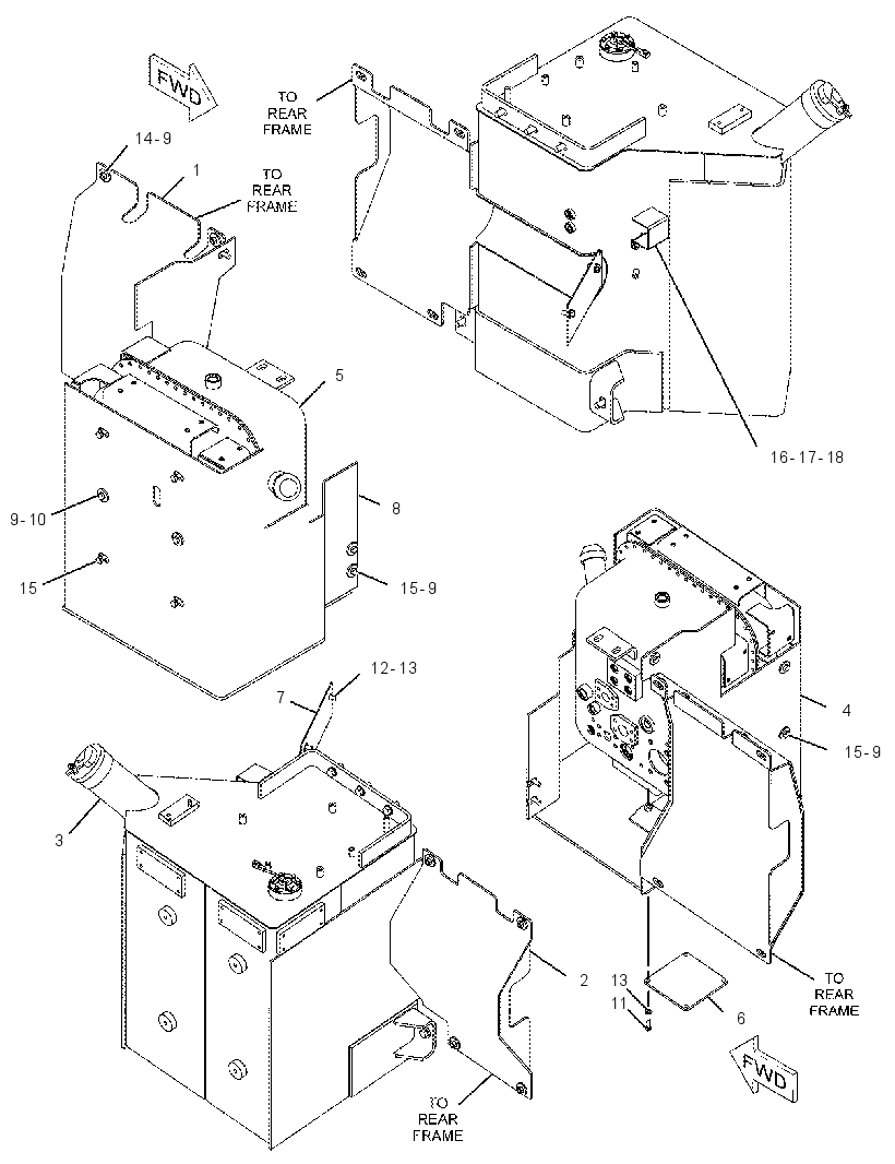 GUARD GP-HYDRAULIC TANK 1897907 CAT